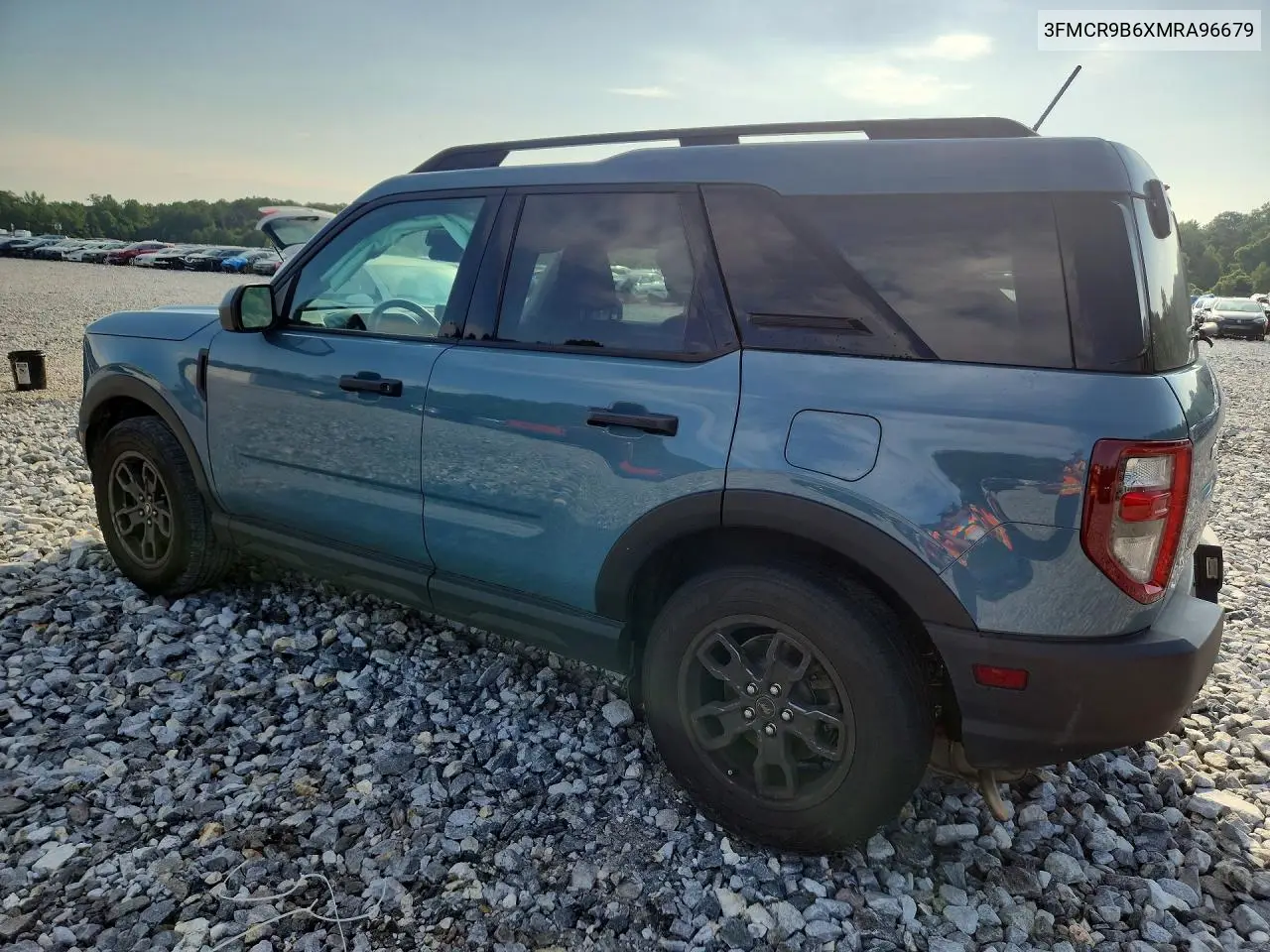 2021 Ford Bronco Sport Big Bend VIN: 3FMCR9B6XMRA96679 Lot: 60375316