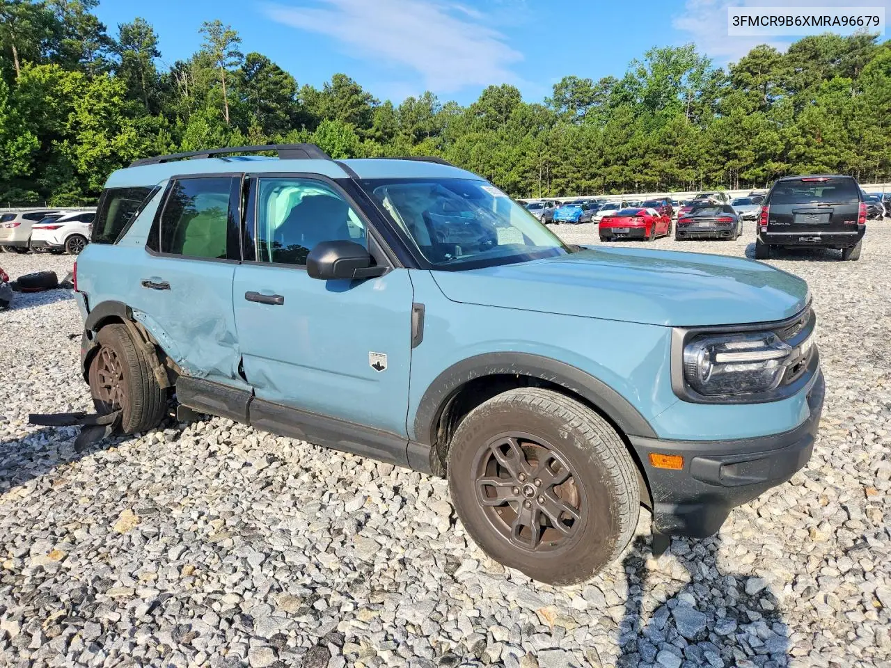 2021 Ford Bronco Sport Big Bend VIN: 3FMCR9B6XMRA96679 Lot: 60375316