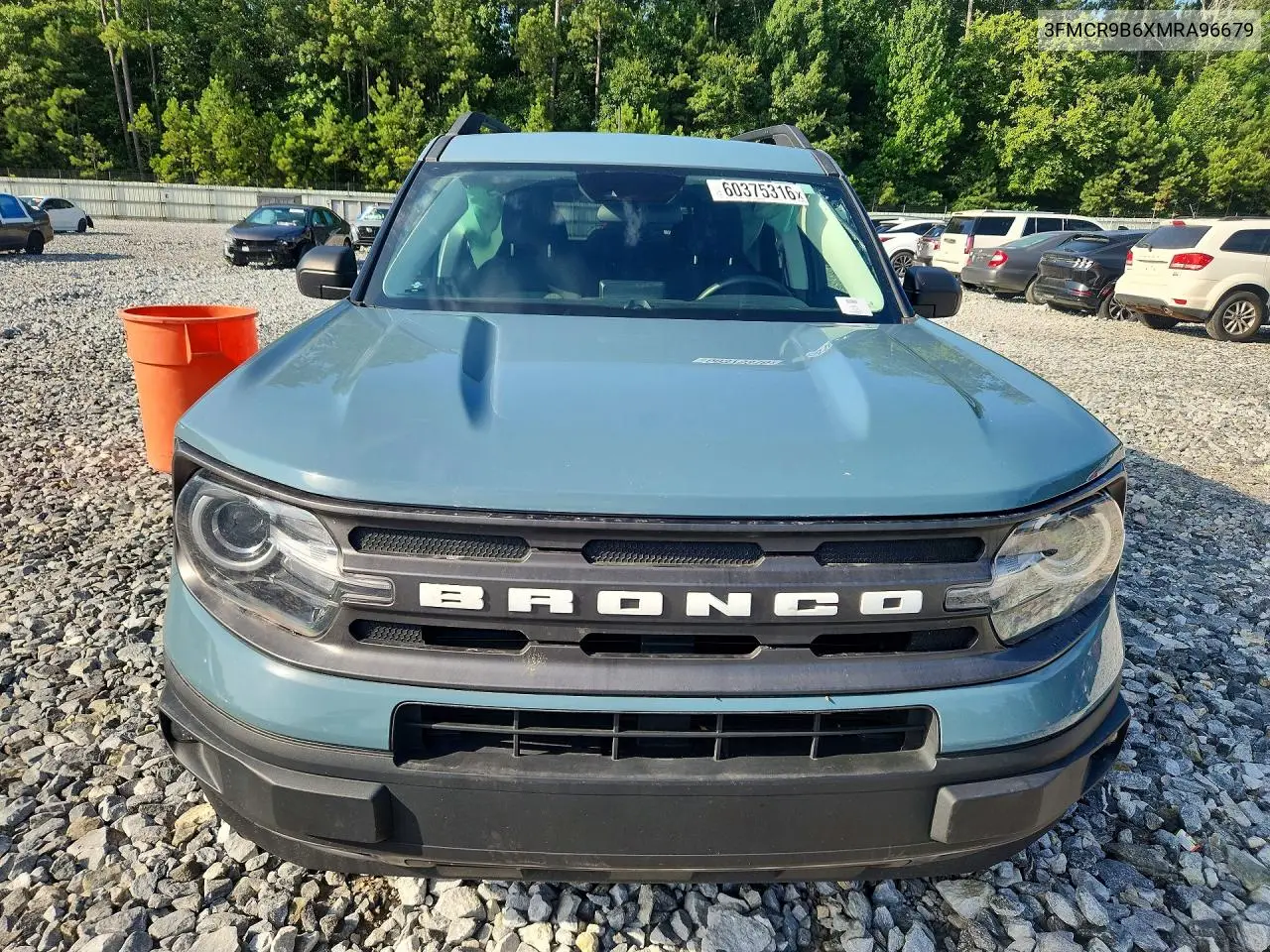 2021 Ford Bronco Sport Big Bend VIN: 3FMCR9B6XMRA96679 Lot: 60375316
