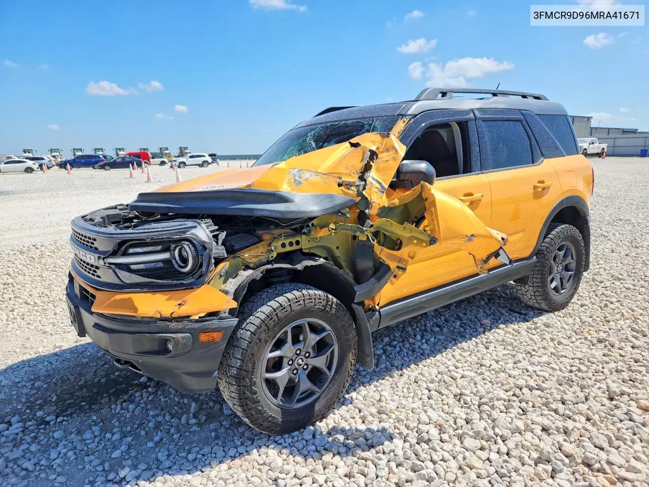 2021 Ford Bronco Sport Badlands VIN: 3FMCR9D96MRA41671 Lot: 60406286