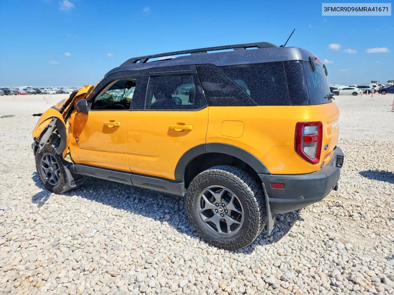 2021 Ford Bronco Sport Badlands VIN: 3FMCR9D96MRA41671 Lot: 60406286