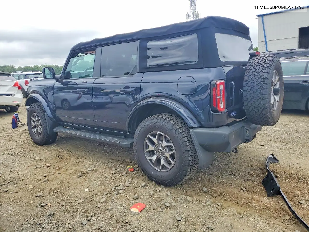 2021 Ford Bronco Base/Big Bend/Black Diamond/Ou VIN: 1FMEE5BP0MLA74792 Lot: 60415146