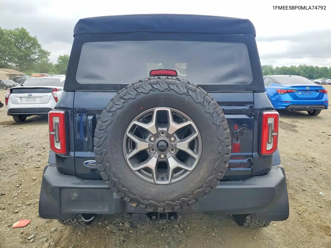 2021 Ford Bronco Base/Big Bend/Black Diamond/Ou VIN: 1FMEE5BP0MLA74792 Lot: 60415146