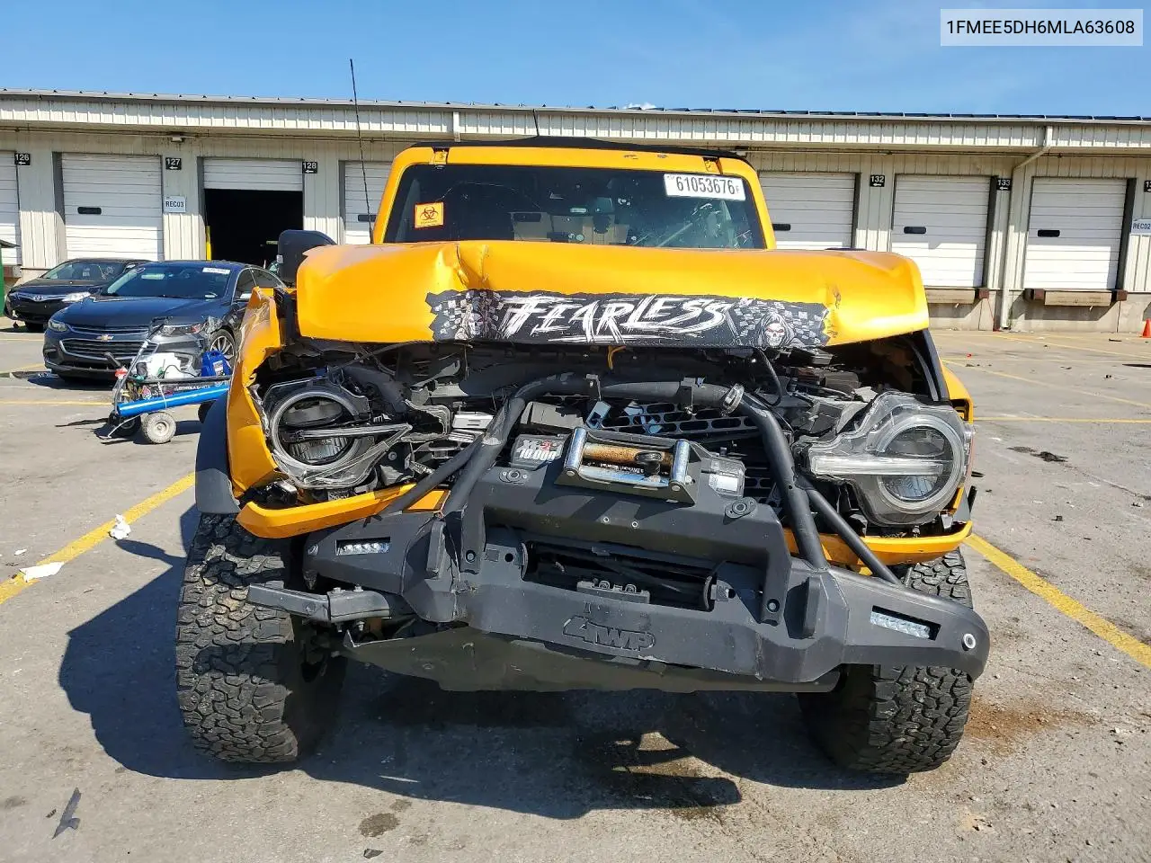 2021 Ford Bronco Base/Big Bend/Black Diamond/Ou VIN: 1FMEE5DH6MLA63608 Lot: 61053676