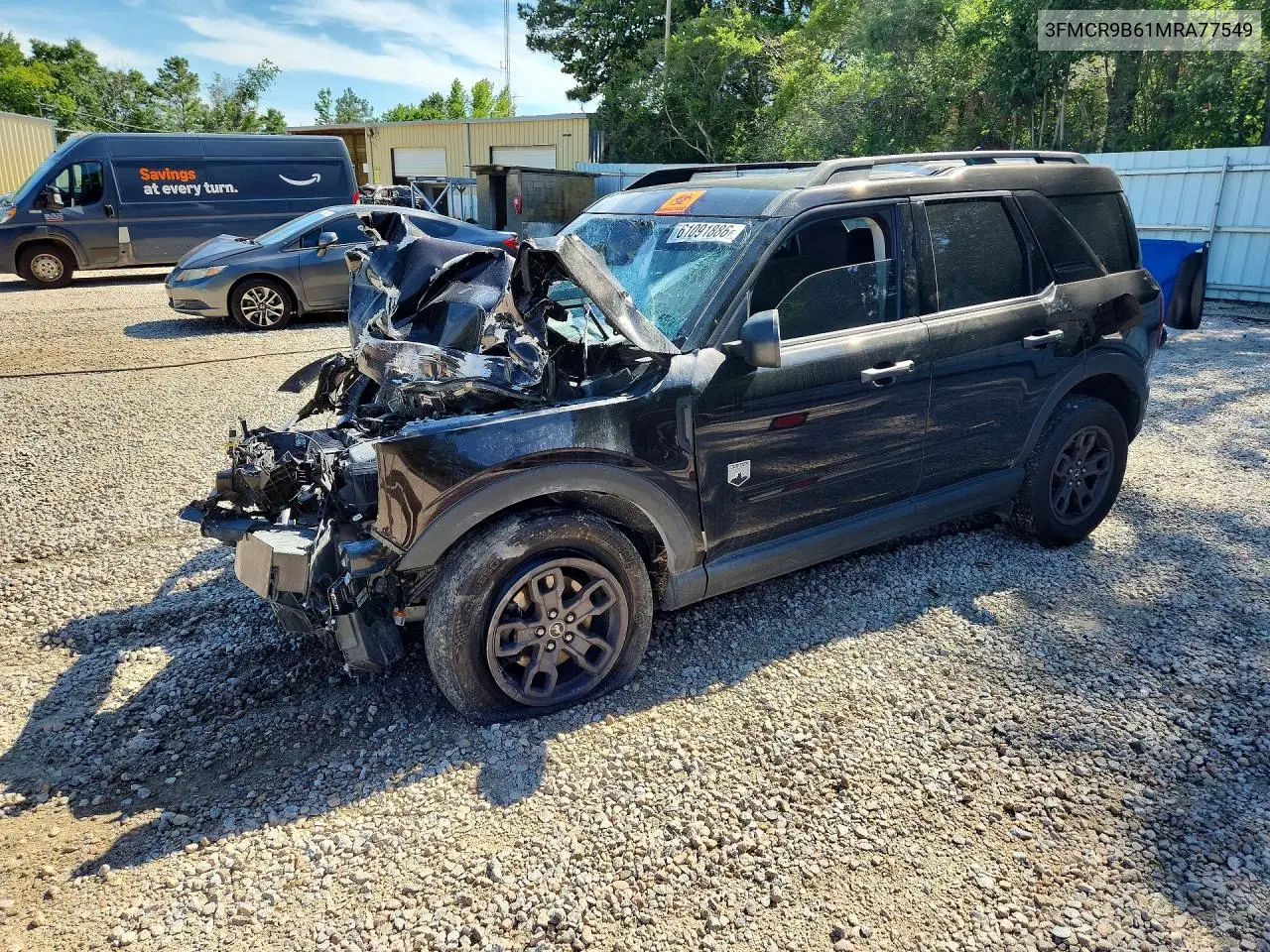 2021 Ford Bronco VIN: 3FMCR9B61MRA77549 Lot: 61091886