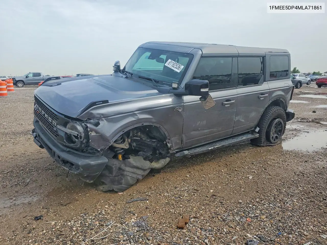 2021 Ford Bronco VIN: 1FMEE5DP4MLA71861 Lot: 61182536