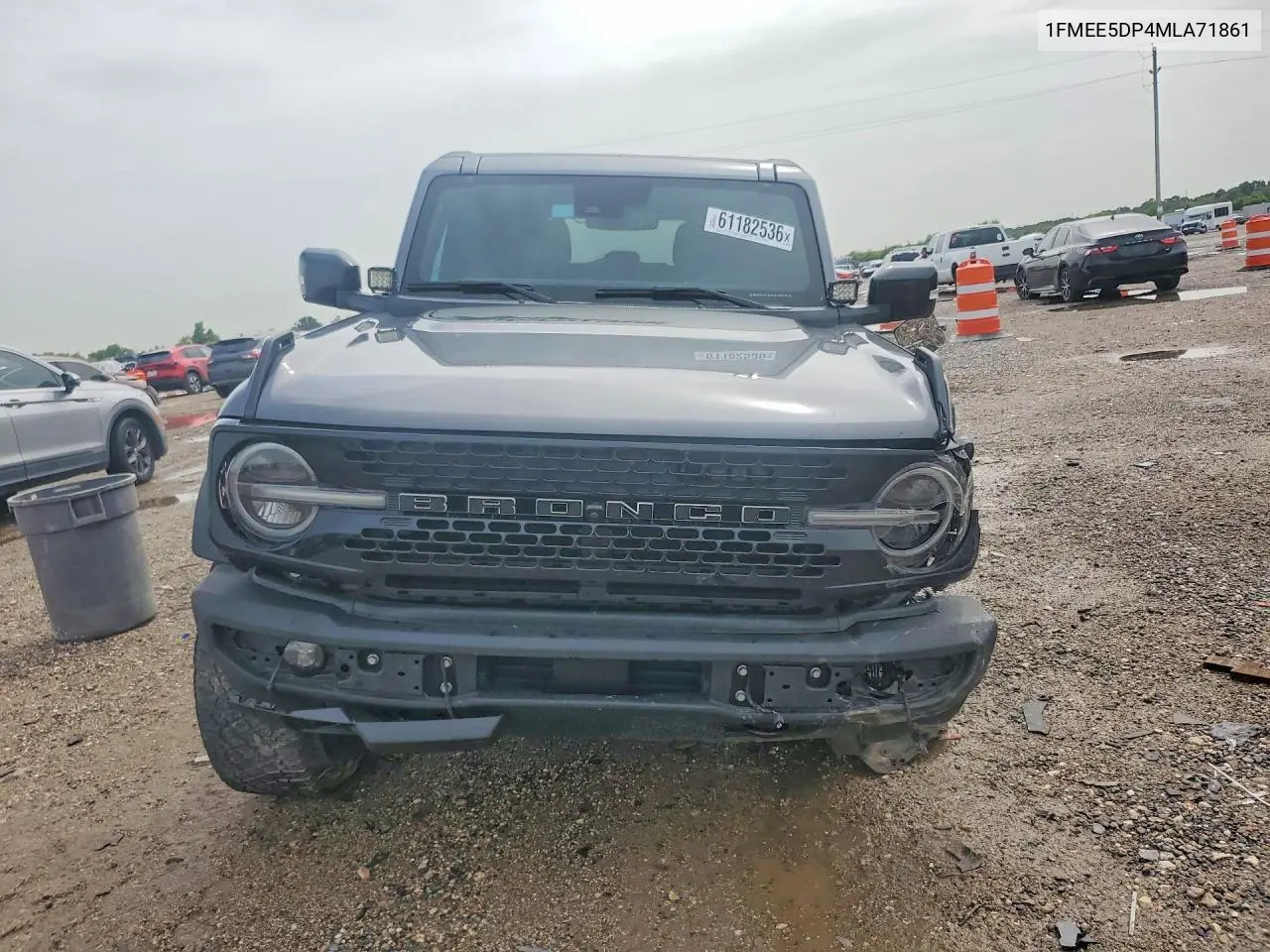 2021 Ford Bronco VIN: 1FMEE5DP4MLA71861 Lot: 61182536
