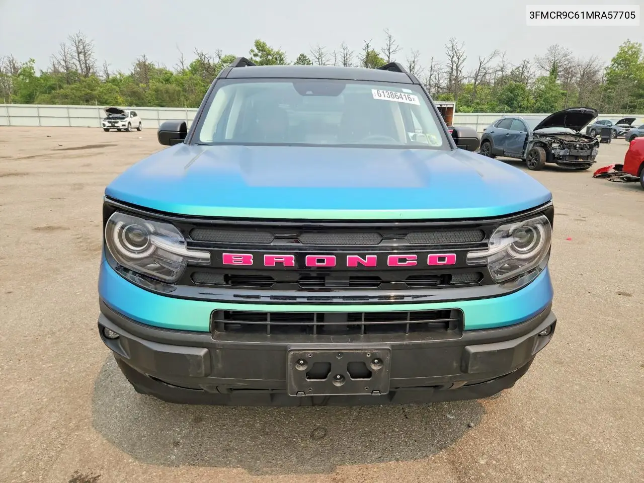 2021 Ford Bronco Sport Outer Banks VIN: 3FMCR9C61MRA57705 Lot: 61386416