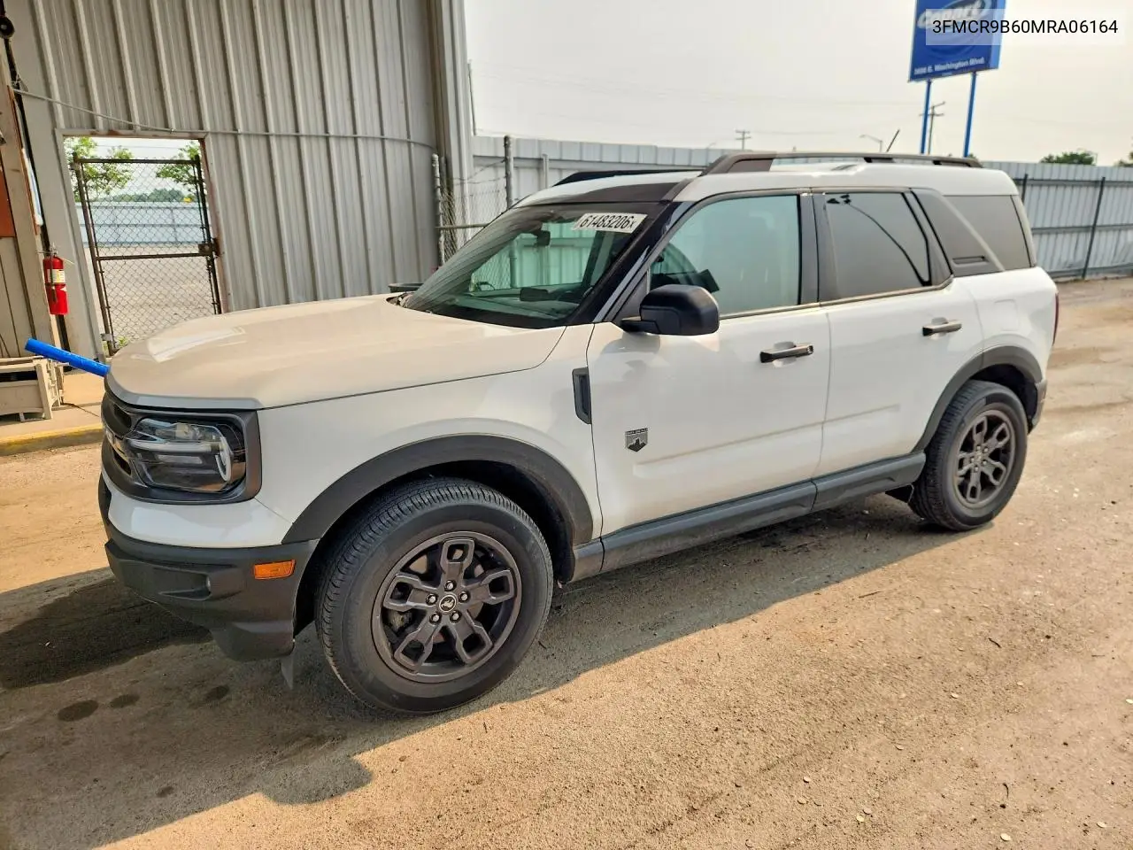 2021 Ford Bronco Sport Big Bend VIN: 3FMCR9B60MRA06164 Lot: 61483206