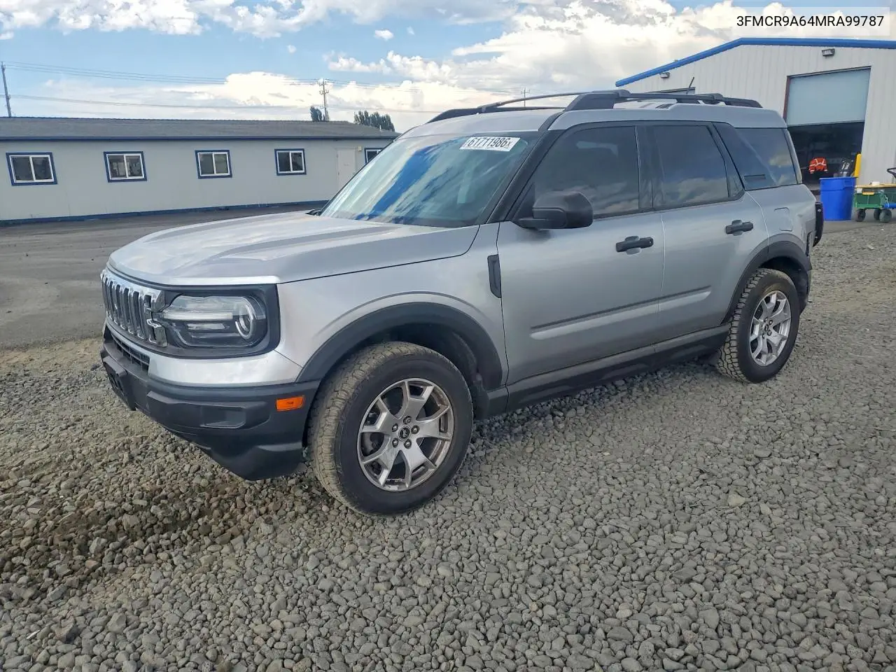 2021 Ford Bronco Sport VIN: 3FMCR9A64MRA99787 Lot: 61711986