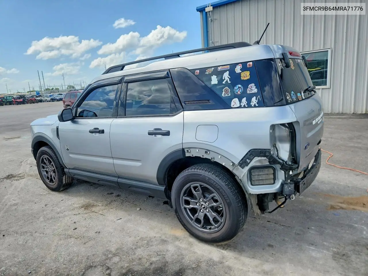 2021 Ford Bronco Sport Big Bend VIN: 3FMCR9B64MRA71776 Lot: 61766586