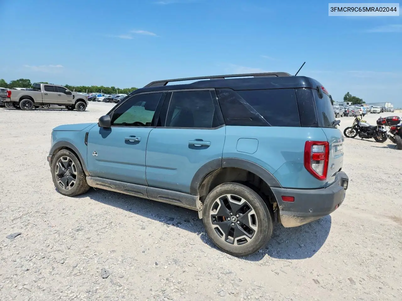 2021 Ford Bronco Sport Outer Banks VIN: 3FMCR9C65MRA02044 Lot: 85964335