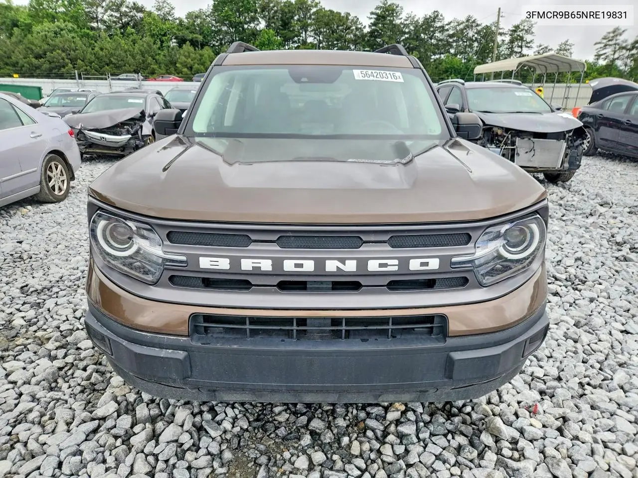 2022 Ford Bronco Sport Big Bend VIN: 3FMCR9B65NRE19831 Lot: 56420316