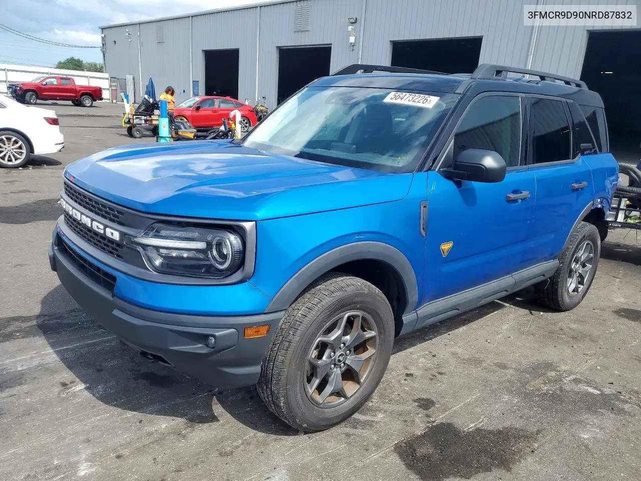 2022 Ford Bronco Sport Badlands VIN: 3FMCR9D90NRD87832 Lot: 56473226