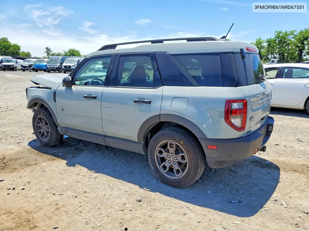 2022 Ford Bronco Sport Big Bend VIN: 3FMCR9B61NRD67551 Lot: 56600366
