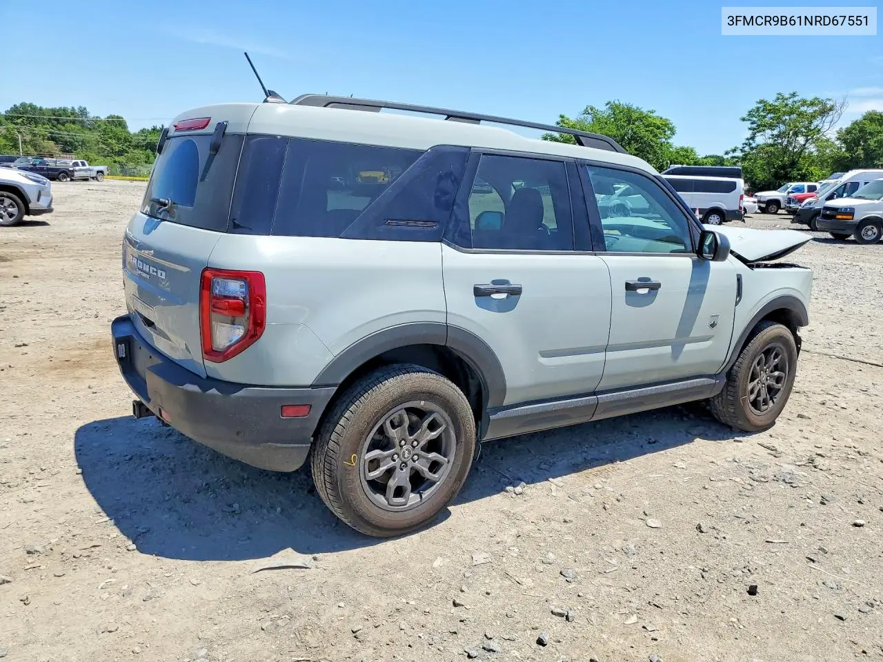 2022 Ford Bronco Sport Big Bend VIN: 3FMCR9B61NRD67551 Lot: 56600366