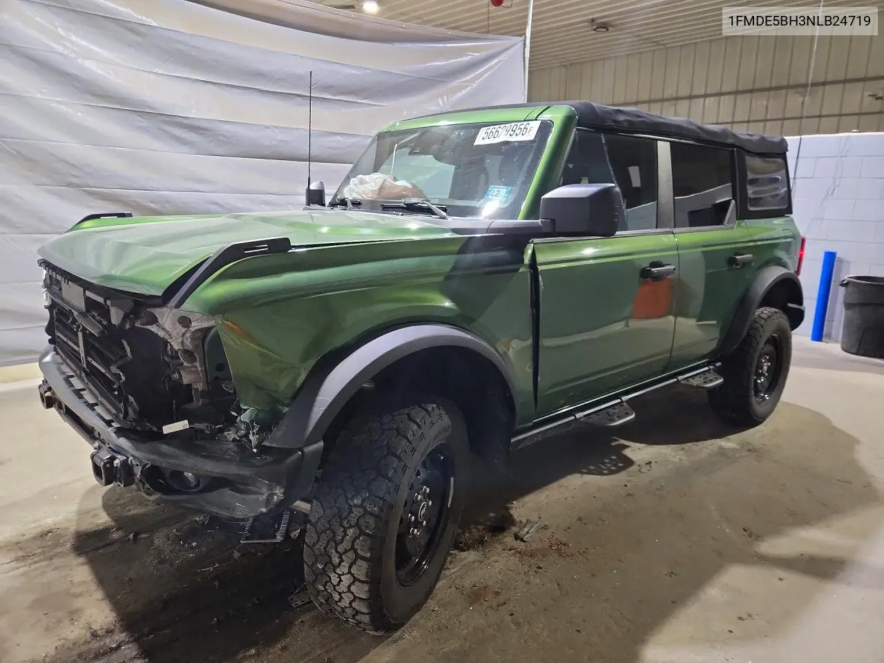 2022 Ford Bronco Base VIN: 1FMDE5BH3NLB24719 Lot: 56629956