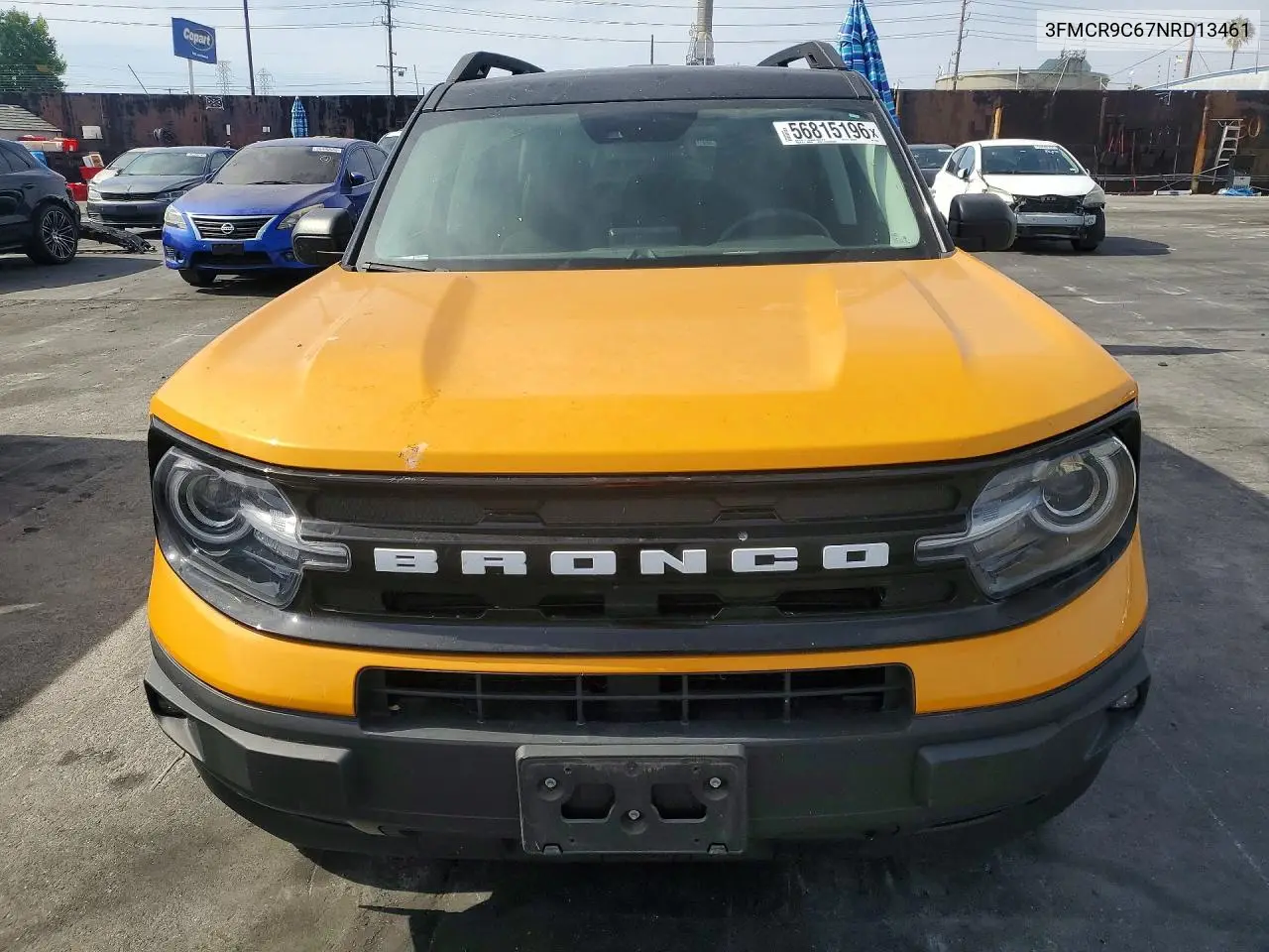 2022 Ford Bronco Sport Outer Banks VIN: 3FMCR9C67NRD13461 Lot: 56815196