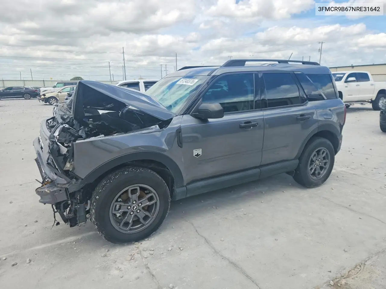 2022 Ford Bronco Sport Big Bend VIN: 3FMCR9B67NRE31642 Lot: 57240376