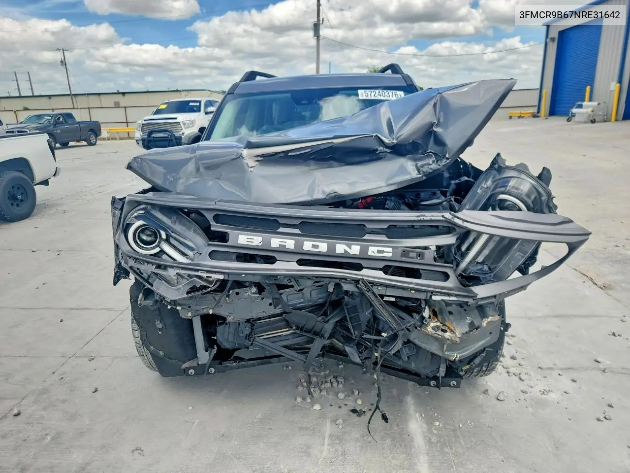 2022 Ford Bronco Sport Big Bend VIN: 3FMCR9B67NRE31642 Lot: 57240376