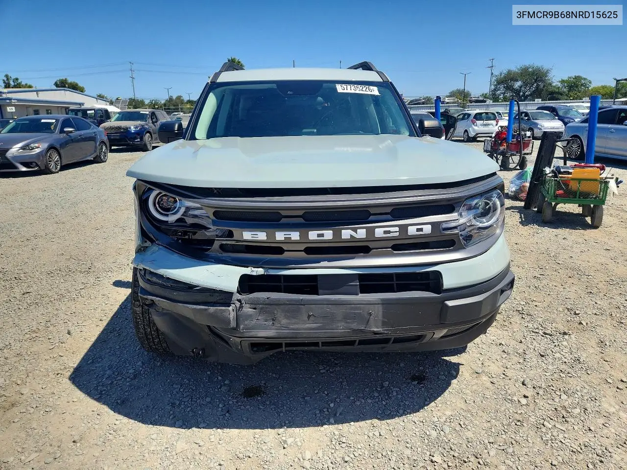 2022 Ford Bronco Sport Big Bend VIN: 3FMCR9B68NRD15625 Lot: 57736226