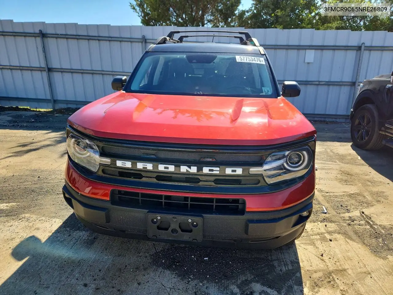 2022 Ford Bronco Sport Outer Banks VIN: 3FMCR9C65NRE26809 Lot: 57753476