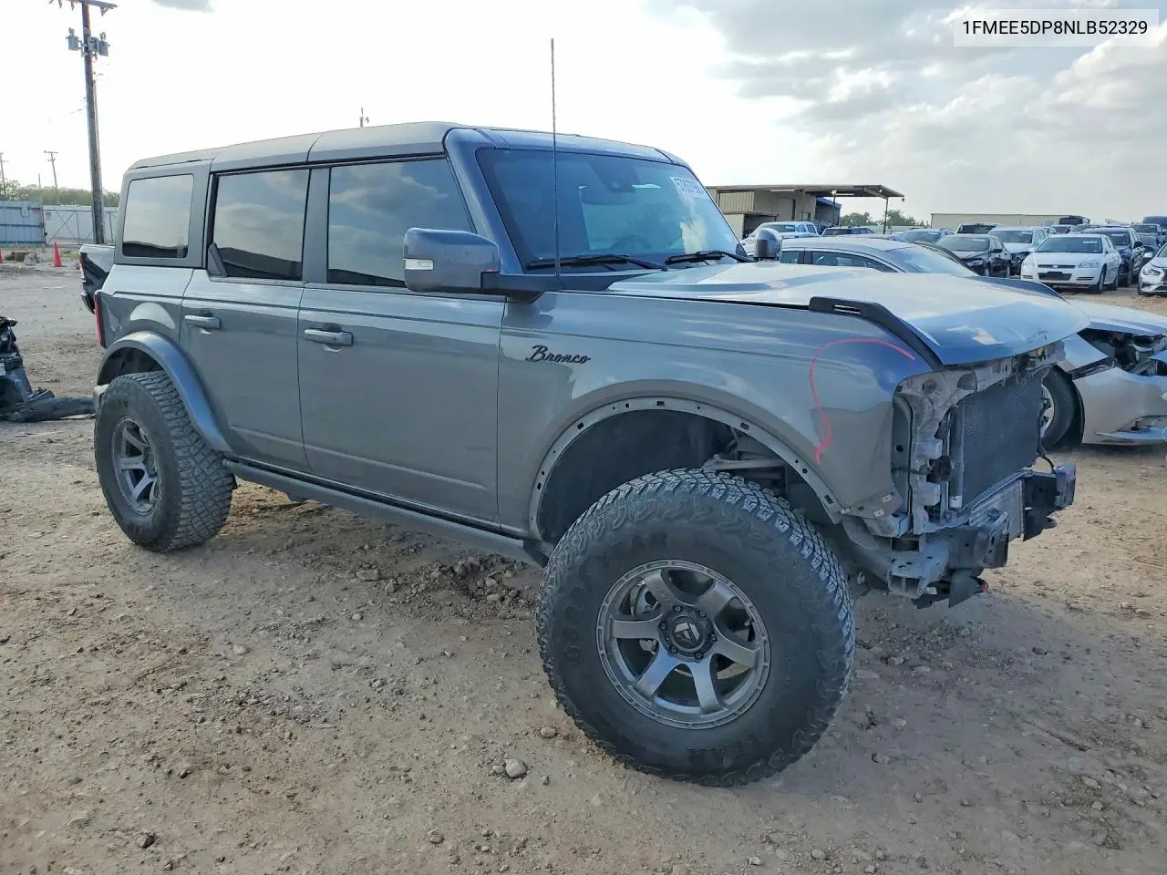 2022 Ford Bronco Base VIN: 1FMEE5DP8NLB52329 Lot: 57807986