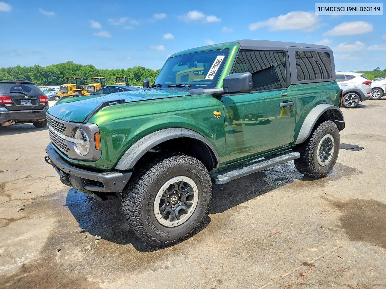 2022 Ford Bronco Base VIN: 1FMDE5CH9NLB63149 Lot: 58208926