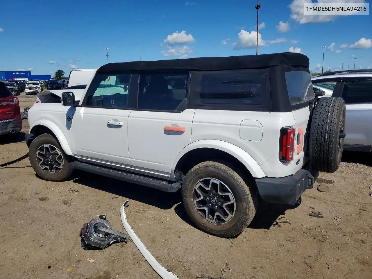 2022 Ford Bronco Base VIN: 1FMDE5DH5NLA94216 Lot: 58274976