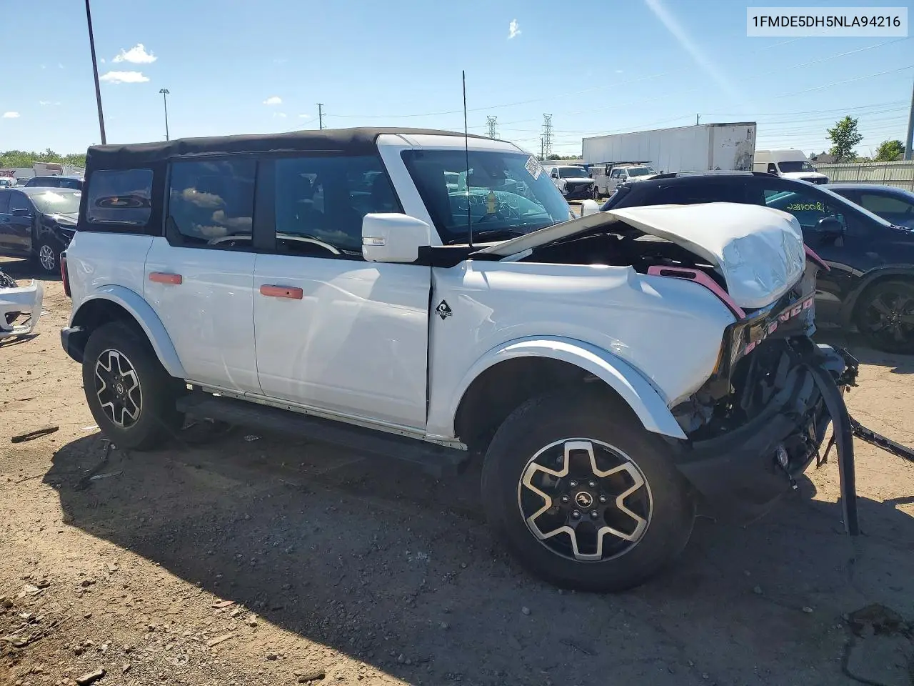 2022 Ford Bronco Base VIN: 1FMDE5DH5NLA94216 Lot: 58274976
