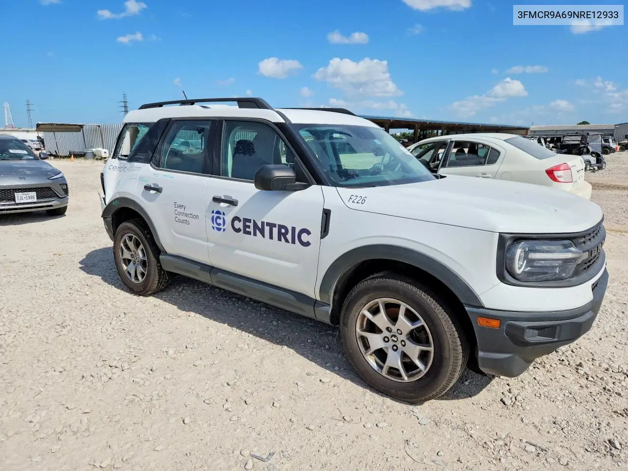 2022 Ford Bronco Sport VIN: 3FMCR9A69NRE12933 Lot: 58426696