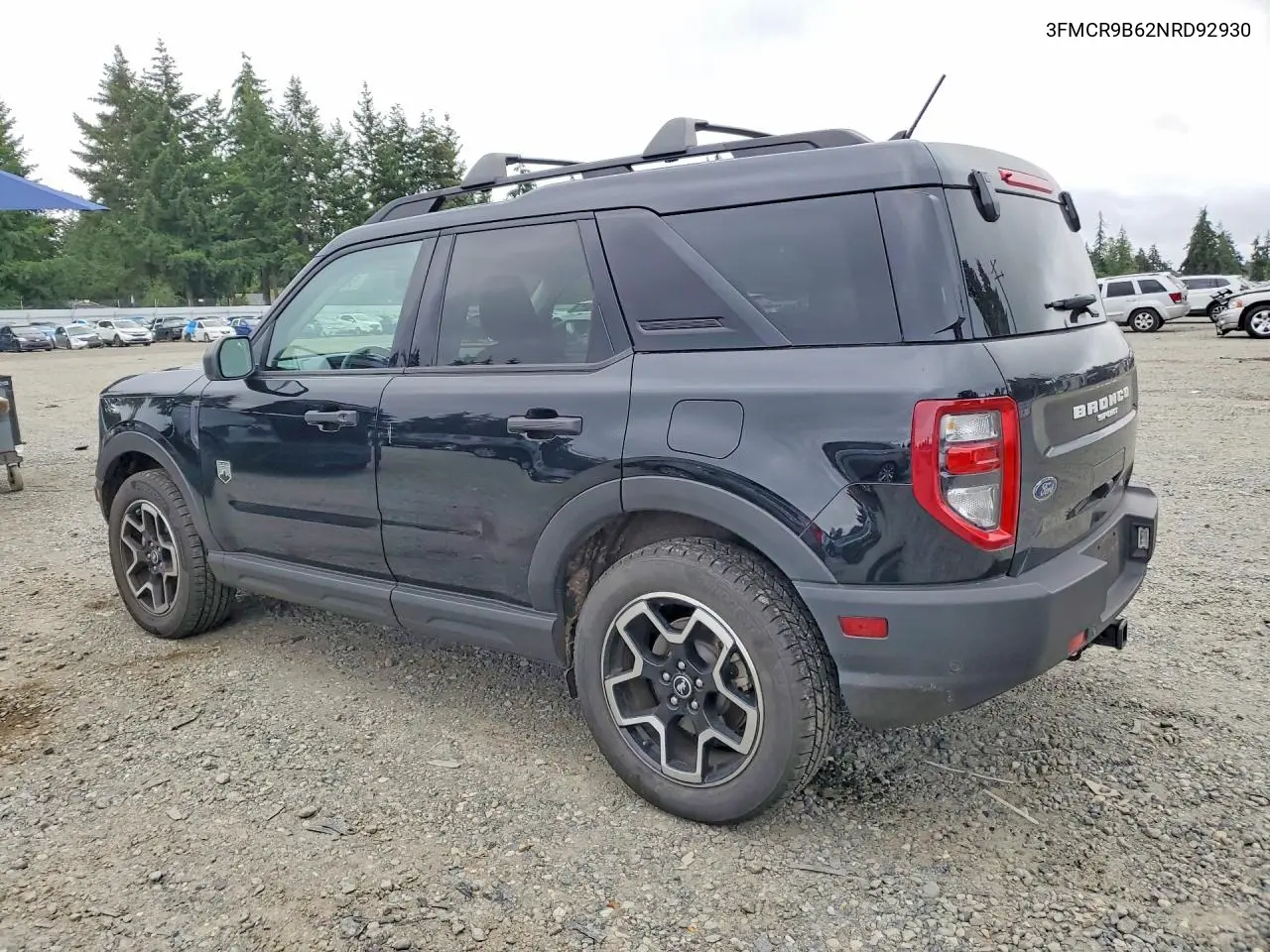 2022 Ford Bronco Sport Big Bend VIN: 3FMCR9B62NRD92930 Lot: 58720596
