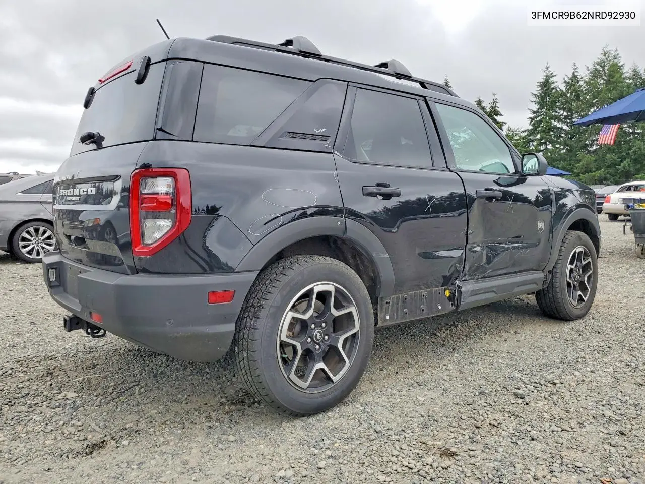 2022 Ford Bronco Sport Big Bend VIN: 3FMCR9B62NRD92930 Lot: 58720596