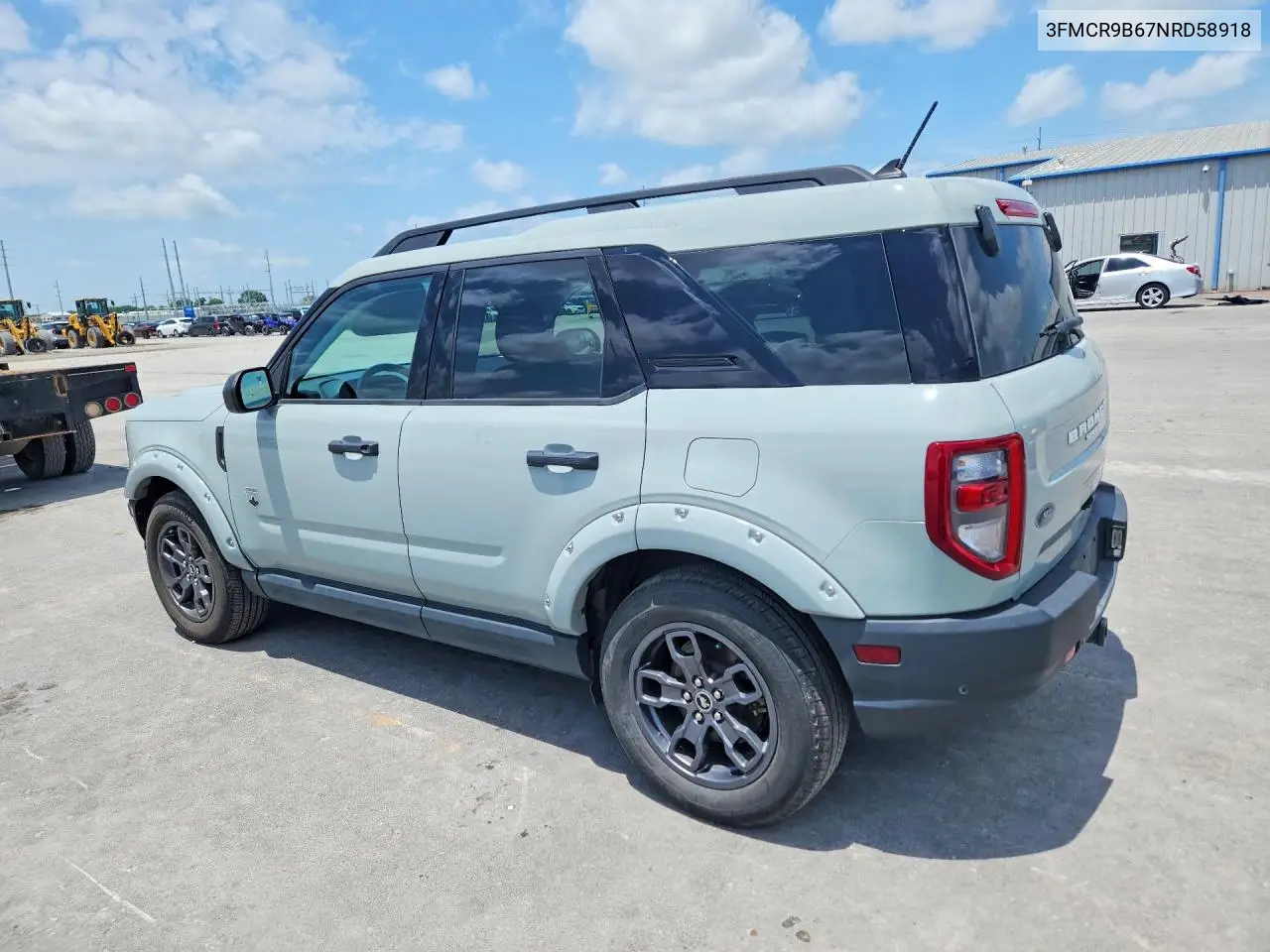 2022 Ford Bronco Sport Big Bend VIN: 3FMCR9B67NRD58918 Lot: 58925606