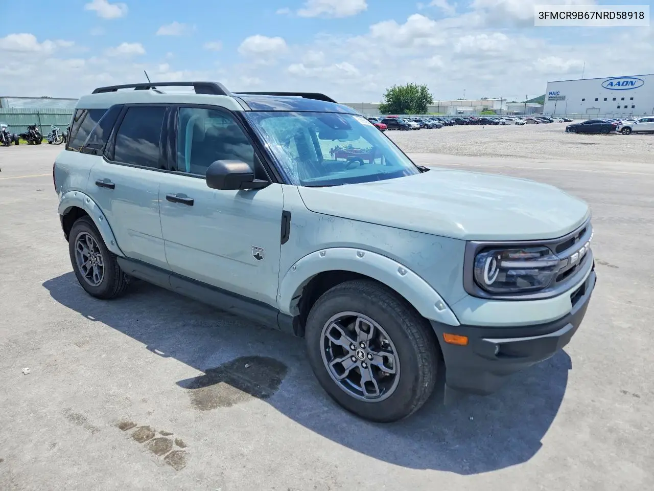 2022 Ford Bronco Sport Big Bend VIN: 3FMCR9B67NRD58918 Lot: 58925606