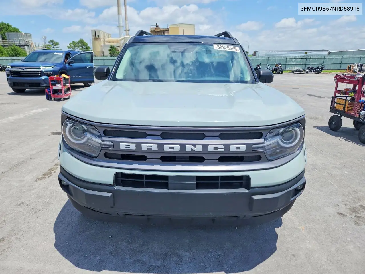 2022 Ford Bronco Sport Big Bend VIN: 3FMCR9B67NRD58918 Lot: 58925606