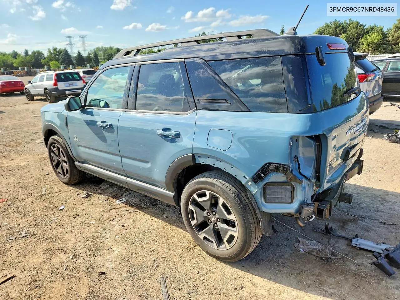 2022 Ford Bronco Sport Outer Banks VIN: 3FMCR9C67NRD48436 Lot: 58953016