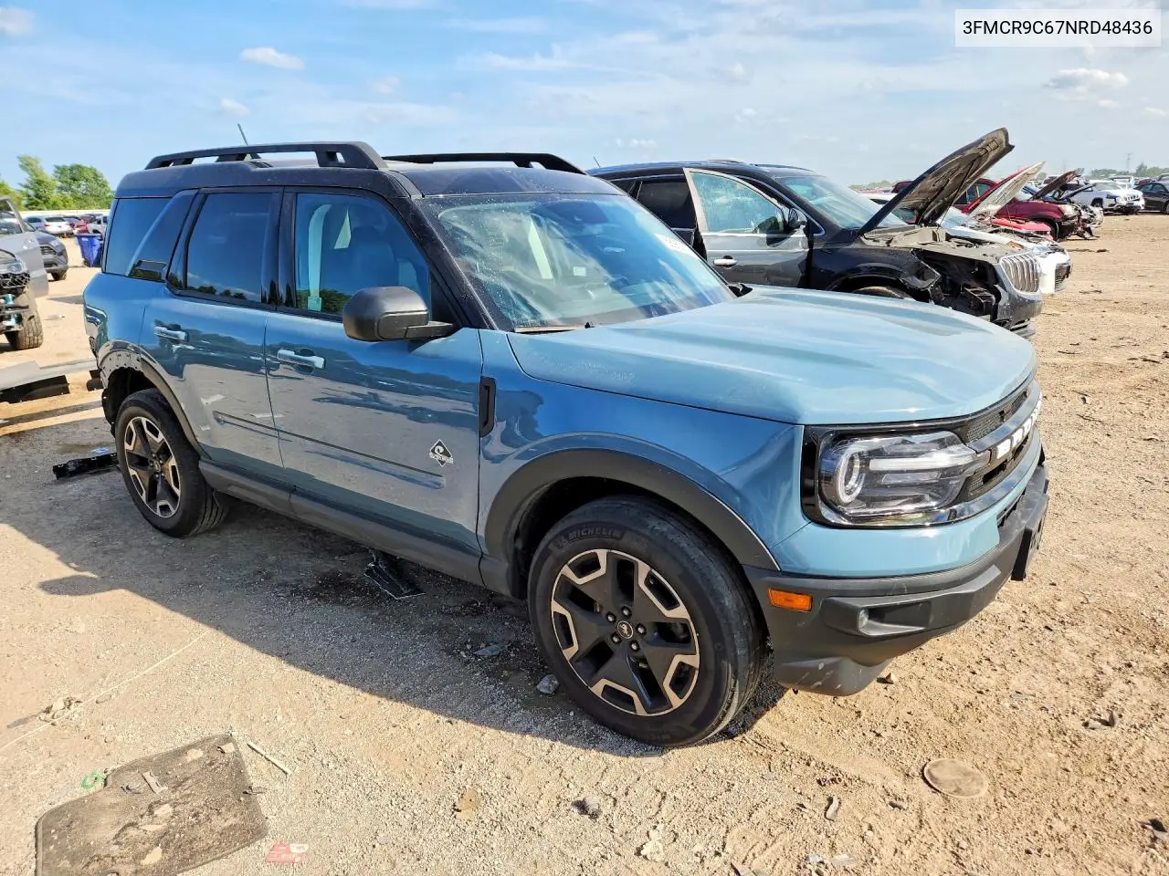 2022 Ford Bronco Sport Outer Banks VIN: 3FMCR9C67NRD48436 Lot: 58953016