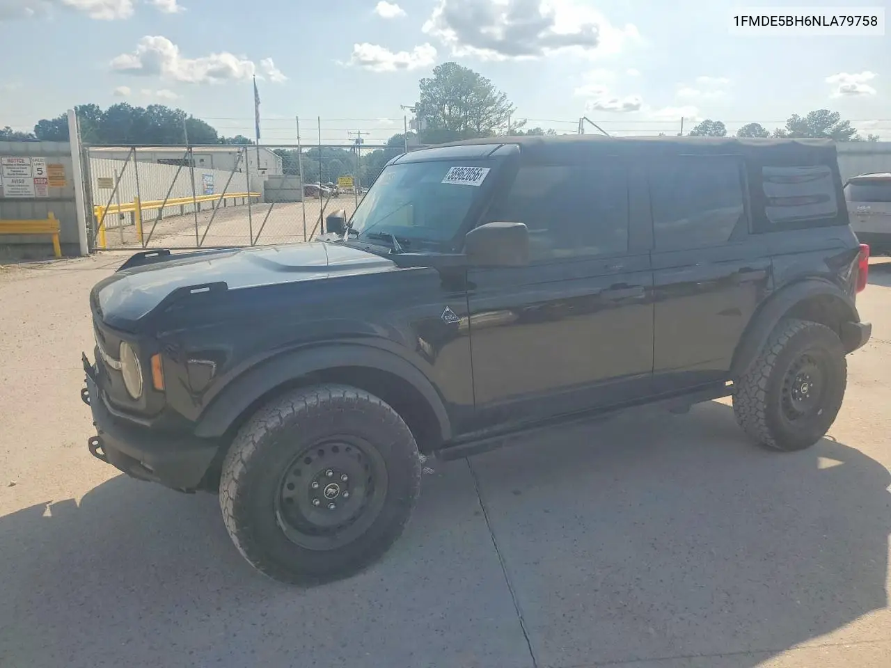 2022 Ford Bronco Base VIN: 1FMDE5BH6NLA79758 Lot: 58962056