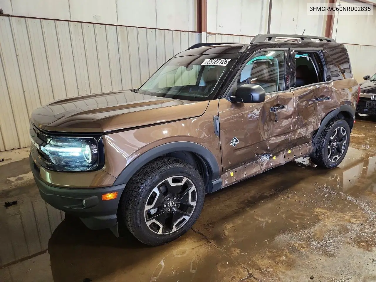 2022 Ford Bronco Sport Outer Banks VIN: 3FMCR9C60NRD02835 Lot: 59107126