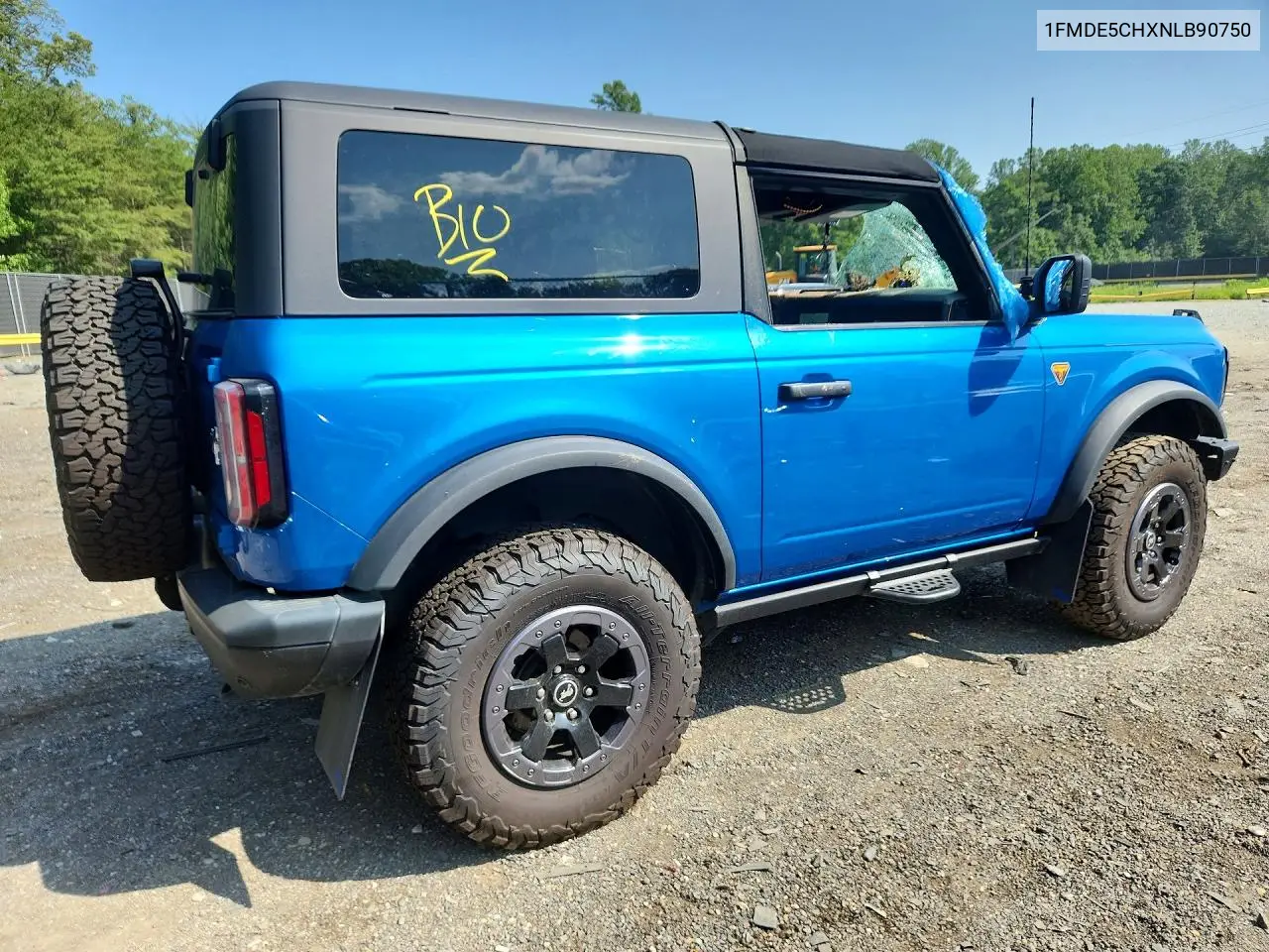 2022 Ford Bronco Base VIN: 1FMDE5CHXNLB90750 Lot: 59245426
