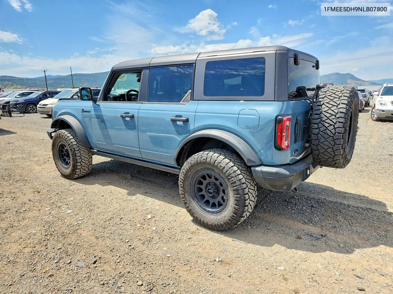 2022 Ford Bronco Base VIN: 1FMEE5DH9NLB07800 Lot: 59349136