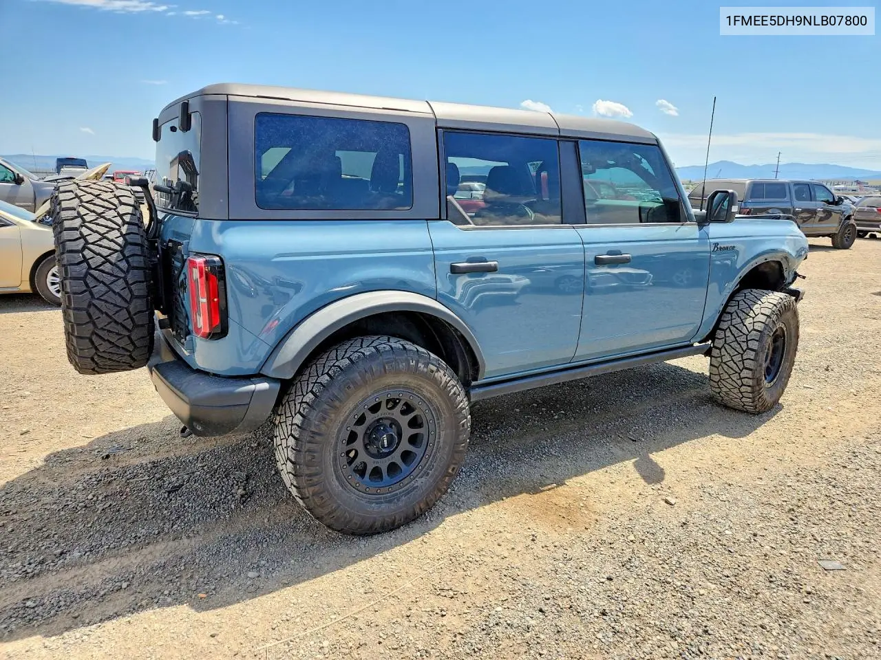 2022 Ford Bronco Base VIN: 1FMEE5DH9NLB07800 Lot: 59349136