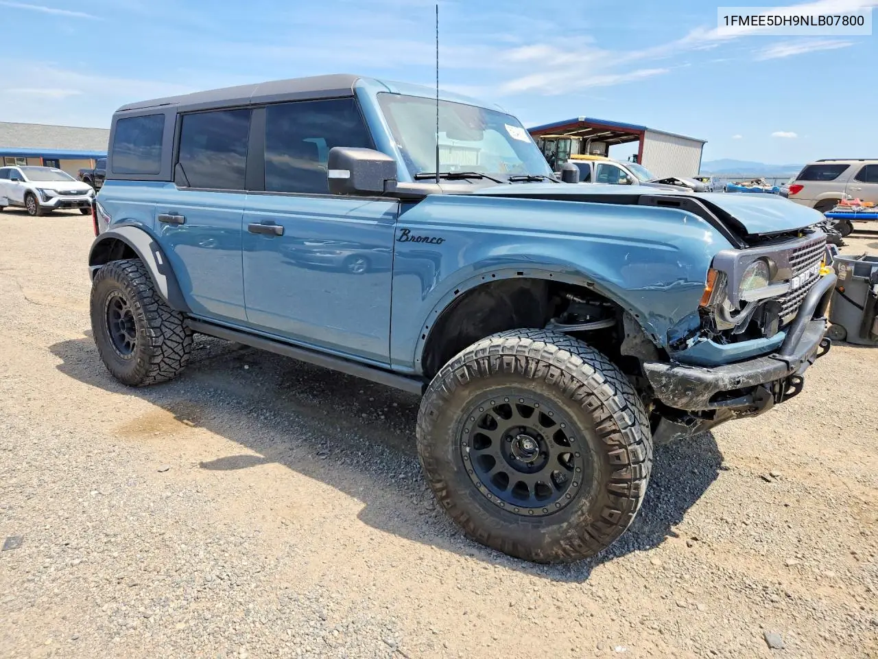 2022 Ford Bronco Base VIN: 1FMEE5DH9NLB07800 Lot: 59349136