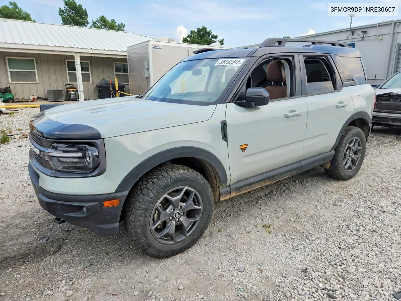 2022 Ford Bronco Sport Badlands VIN: 3FMCR9D91NRE30607 Lot: 59362946
