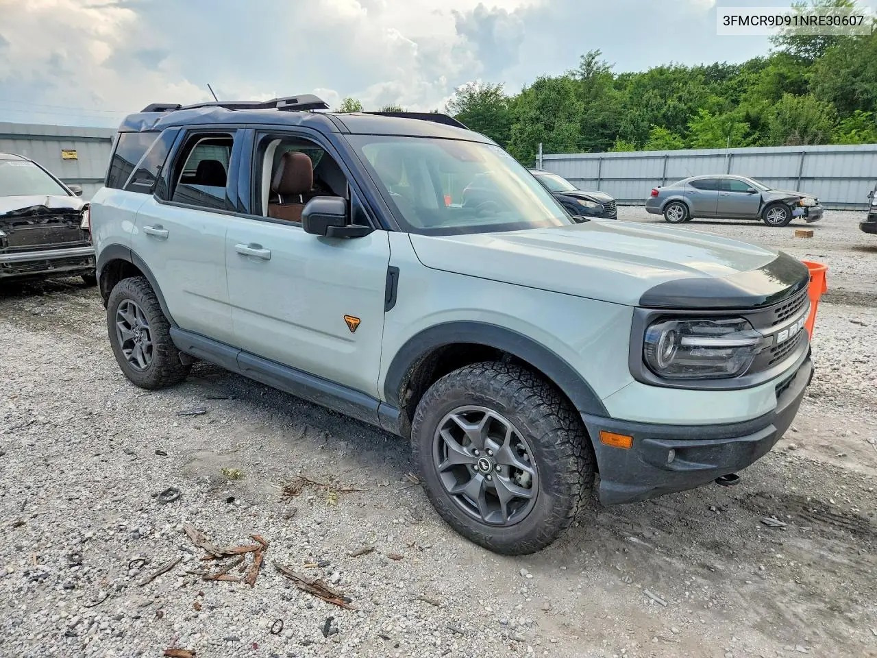 2022 Ford Bronco Sport Badlands VIN: 3FMCR9D91NRE30607 Lot: 59362946