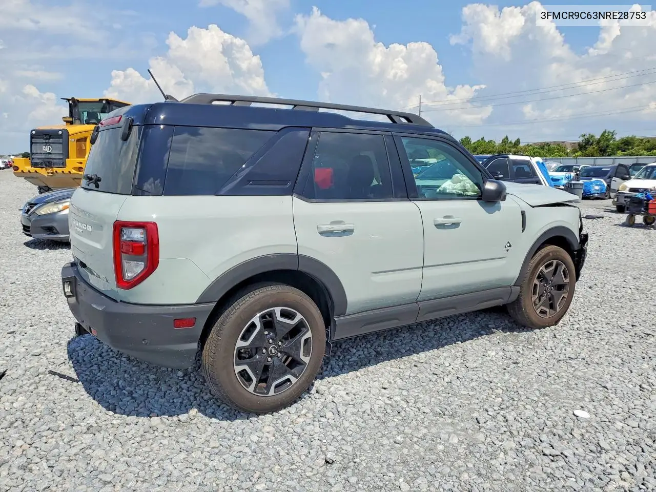 2022 Ford Bronco Sport Outer Banks VIN: 3FMCR9C63NRE28753 Lot: 59554986