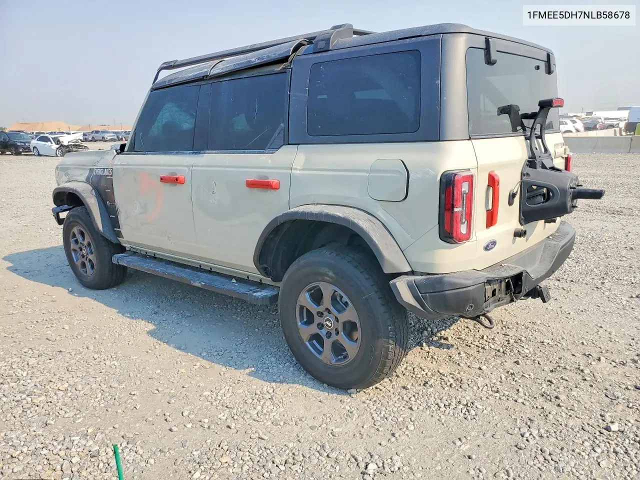 2022 Ford Bronco Base VIN: 1FMEE5DH7NLB58678 Lot: 59596216
