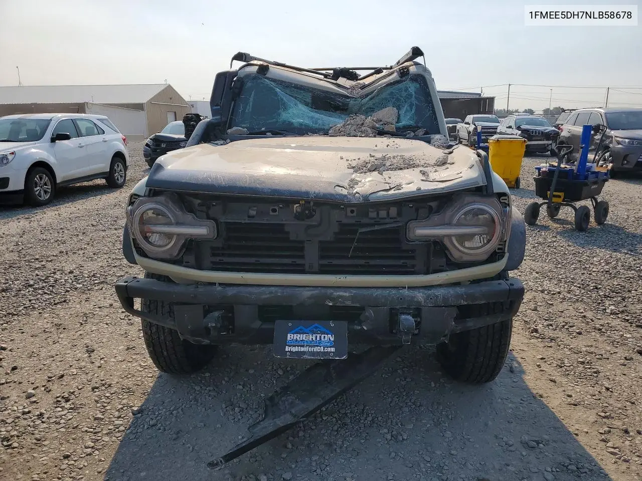 2022 Ford Bronco Base VIN: 1FMEE5DH7NLB58678 Lot: 59596216
