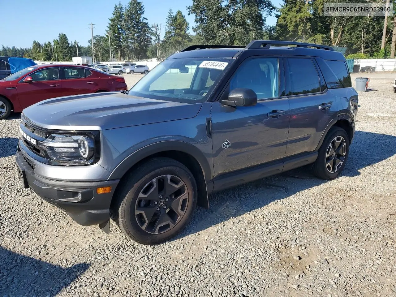 2022 Ford Bronco Sport Outer Banks VIN: 3FMCR9C65NRD53960 Lot: 59704446